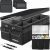 Organizador de maletero FORTEM con bolsa térmica, caja plegable SUV con compartimentos, tela Oxford 600D, base antideslizante, correas y tapa blanda, 105 L