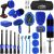 Kit de limpieza de coche de 26 cepillos, set eléctrico para taladro, cepillo de limpieza interior y detailing, herramienta para coches y parabrisas