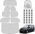 Parasol para Parabrisas Compatible con Renault Kangoo Second Generation II X61 2007-2021, 8 Piezas Juego de Protector de Parabrisas, Juego de Ventana de Persiana Térmica Interior, 100% Oclusión