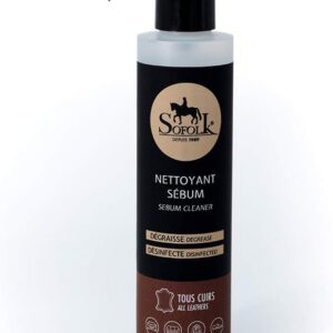 SOFOLK limpiador antimanchas, desengrasa cuero, skay, Alcántara, tela, nobuk y otros materiales, Sebum Cleaner 200 ml