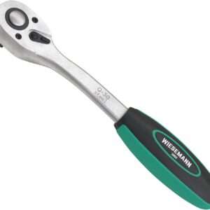 Carraca grande WIESEMANN 1893 de 1/2″, 72 dientes, acero cromo vanadio, carraca de dentado fino con mango bicomponente, 80836