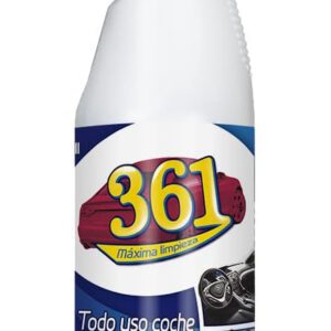 Limpiador Sisbrill 361 All Use Car para asientos, tapicería, salpicadero, cuero, mosquitos, interior y exterior del coche, 750 ml