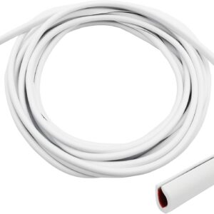 Protector de borde de coche 5 m, junta de goma en forma de U, apto para SUV, sedán, monovolúmenes y la mayoría de modelos, blanco