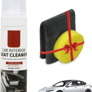 Kit limpiador de tapicería para asientos blancos Tesla, limpiador interior de cuero y tapicería para Tesla Model 3 Highland/Y/S/X/CyberTruck