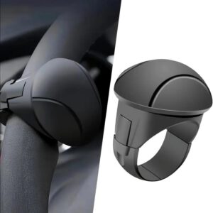 Pomo de volante para Tesla Model 3 Highland 2024 2025 2026, manija giratoria 360°, bola de dirección de silicona, ayuda para conducir, negro