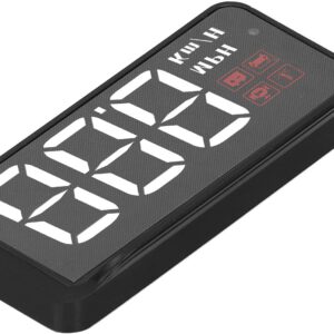 Proyector HUD para coche, Head Up Display OBD2 para parabrisas con velocidad, kilometraje, alarma de exceso de velocidad, detección de luz adaptativa y voltaje