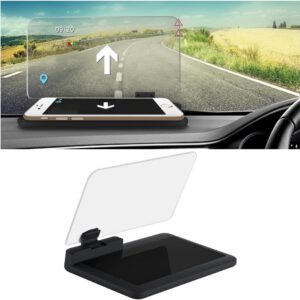 Soporte Head Up Display JNNJ para móvil en coche, proyector HUD para smartphone, soporte con navegación GPS, accesorio de seguridad