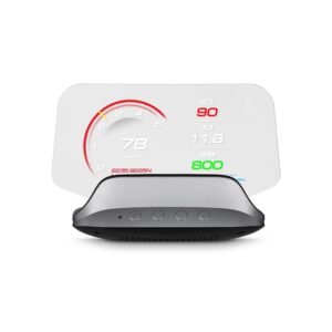 C3 HUD para coche, velocímetro, sistema dual OBD2 + GPS, medidor digital inteligente multifunción, proyector de velocidad, apto para todos los coches