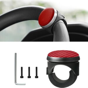 Bola de volante para Tesla Model 3/Model Y/Model S/Model X, asistencia de dirección desmontable, giro 360°, pomo para volante, rojo