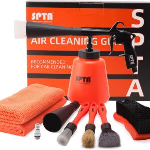 Pistola de limpieza de alta presión SPTA para lavado de coche, kit de limpieza interior, pistola pulverizadora para limpieza de asientos con recortador metálico