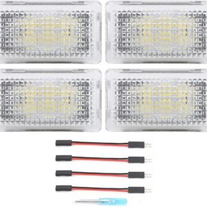 Kit de bombillas LED interiores para Tesla, ultra brillantes, instalación fácil plug-in con herramienta de palanca, luces de repuesto compatibles con Tesla Model 3 X S, aptas para maletero, blanco