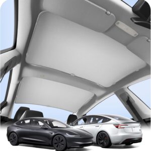 Parasol de techo Spigen CryoShade para Tesla Model 3 Highland 2024 en adelante, protección UV para techo, parasol plegable, accesorios Model 3 2024 2025