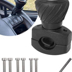 Pomo giratorio Flaconi para volante de coche, manija universal para volante, compatible con la mayoría de coches, camiones, tractores, cortacéspedes y carretillas elevadoras