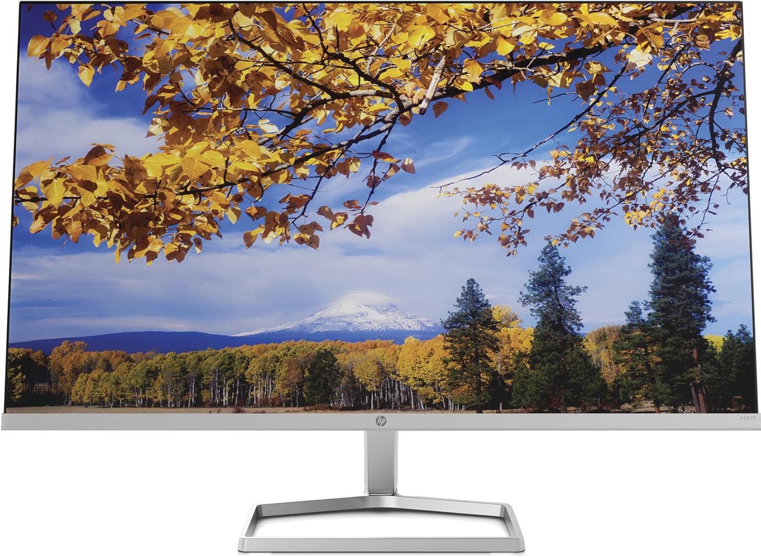 Monitor HP M27f de 27" Full HD, 1920 x 1080, 75 Hz, 5 ms, IPS LED, 16:9, AMD FreeSync, HDMI, VGA, antirreflejos, Eye Ease, inclinación ajustable, negro