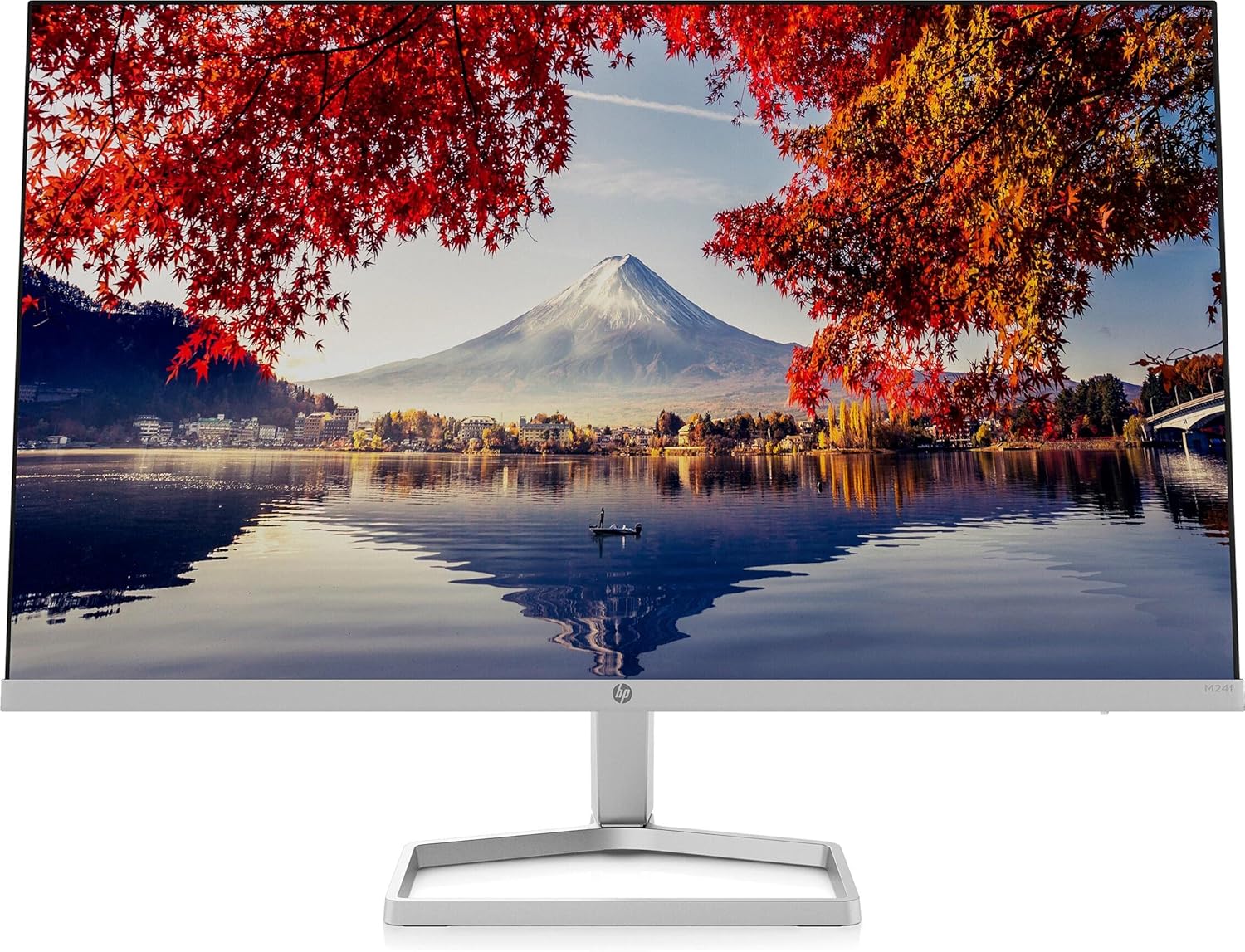 Monitor HP M24f de 24" Full HD, 1920 x 1080, 75 Hz, 5 ms, IPS LED, 16:9, AMD FreeSync, HDMI, VGA, antirreflejos, Eye Ease, inclinación ajustable, negro
