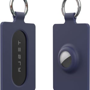 Llavero de silicona para Tesla, antirrobo y resistente a arañazos, accesorio para Tesla Model 3/Y/S/X, llavero localizador GPS