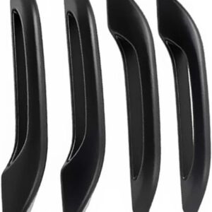 Pegatinas para manijas de puerta Tesla Model 3/Y 2017-2023, 4 piezas, cubiertas de tirador, negro mate