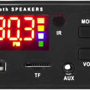 Placa decodificadora MP3 12V para coche, módulo con mando y pantalla, 3,62 x 1,61″, receptor inalámbrico 5.0 y amplificador para altavoces