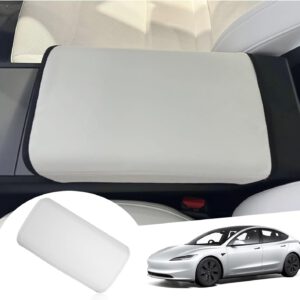Cubierta de reposabrazos central GAFAT nueva 2024 para Tesla Model 3 2024 2025 Highland, protección de consola central en cuero PU de microfibra