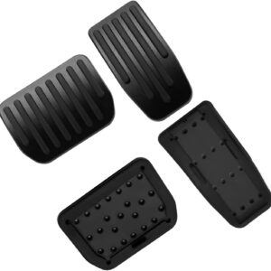Pedales antideslizantes YIXISI para Tesla Model Y, Model 3, Model S y Model X, pedales de aluminio para acelerador y freno, negro