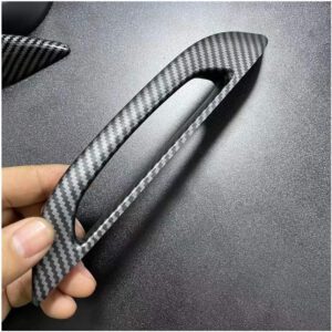 Pegatinas de manija de puerta para Tesla Model 3/Y 2017-2023, cubiertas anticongelantes ABS, 4 unidades, carbono mate