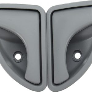 Viviance Manija de puerta interior delantera izquierda y derecha compatible con Renault Kangoo I 1997-2007 Twingo I 1993-2007 – Type A Gris izquierdo y derecho