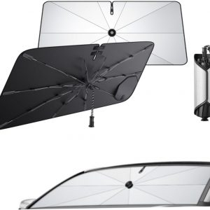 ECOZEN Parasol para Parabrisas Delantero de Coche Opel Mokka B/Opel Mokka E 2021-2026, Parasol Autoadhesivo Coche Delantero Plegable Protección UV y Solar Parasol de Verano Accesorios Opel Mokka B/E