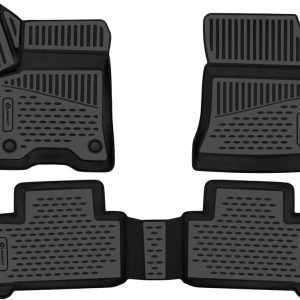 Element Juego de alfombrillas de goma 3D aptas para Mercedes-Benz EQB | solo para eléctricas | 2021 – hoy | 100% a medida para coche, alfombrillas universales robustas para coche, alfombrillas de goma
