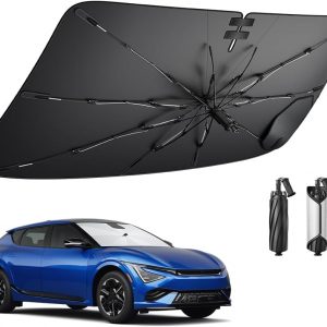 BIBIBO Compatible con Kia EV6 2022 2023 2024 2025 Parasol Parasol Parabrisas Delantero Parabrisas Coche Parasol EV6 Accesorios