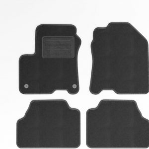 Mats4all Alfombrillas Textiles a Medida para Hyundai Kona 2018-2023 Electric | Antideslizantes | con Refuerzo | 4 Piezas | Alfombrillas de Coche | Juego de Alfombrillas