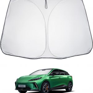 LUWU Compatible con MG 4 EV 2022 2023 2024 Parasol Coche Delantero Parasol Plegable con una Bolsa de Almacenamiento MG4 Accesorios