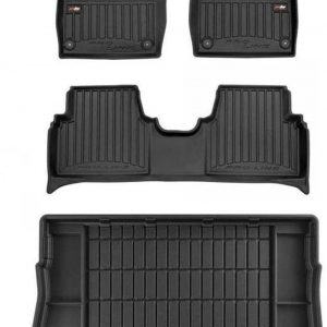 MOTOS Set de alfombrillas de goma y alfombrillas de maletero para Volkswagen ID.3 desde 2019 Mejora la comodidad de tus viajes con la alfombrilla antideslizante para coche 3D- alfombrillas para todo t