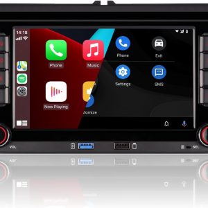 [Actualizado en 2026] Radio de Coche con inalámbrico Carplay Android Auto con IPS Bluetooth/FM/Am Radio/USB/Alta Potencia para VW Golf 5 6 Passat Jetta Caddy EOS T5 Tiguan Touran CC Polo