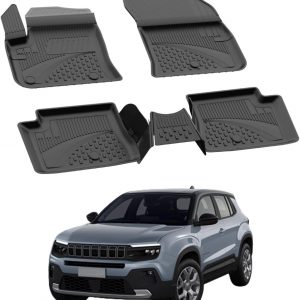 Sahler Alfombrillas de coche compatibles con Jeep Avenger Electric 2025-2026 | 4.5D Premium TPE goma antideslizante alfombrillas de goma impermeable coche coche negro