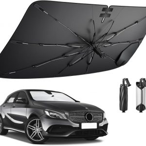 BIBIBO Compatible con Mercedes Clase A/EQA/GLA 2020-2024 2025 Parasol Parasol Parabrisas Delantero Parabrisas Parasol Delantero Parabrisas Coche Parasol Clase A Accesorios