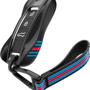Spigen Llavero para Porsche, Carcasa de TPU para llave con mosquetón y correa [Paquete de 1] Funda para Llave, Diseñado para Accesorios de Porsche Compatible con Porsche 911, Cayenne, Taycan, Panamera