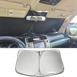 Compatible con Renault Scenic E-Tech 2024-2025 2026 Parasol para Parabrisas Delantero de Coche Plegable, Rayos UV Parasol para automóvil Accesorios
