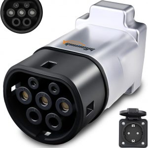 Adaptador V2L Compatible con Renault, Adaptador de Vehículo a Carga de 16 A y 220 V, Apto para Renault R4, R5, Tipo 2 a Schuko V2L