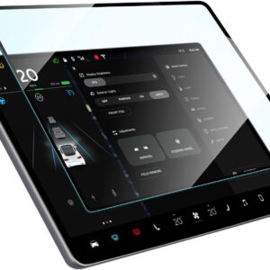 15,4″ Protector de Pantalla para Tesla Model 3 2024-2026 y Model Y 2025, 9H Vidrio Protección de Pantalla, Anti-Huellas Película de Pantalla Screen Protector