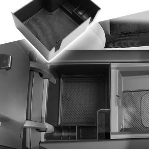 CDEFG Bandeja organizadora de consola central para Kia EV9 2024 para Kia EV9 2024, accesorios para reposabrazos, bandeja de inserción para luz EV9, luz de largo alcance, viento, tierra, GT-Line,