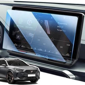 Protector Pantalla para SEAT Cupra Formentor/Born/Leon, Película de Protección de Vidrio Templado 9H, 12″ Accesorios de Navegación Anti-Arañazos