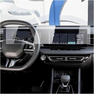 Protector pantalla cristal templado Para MG Para HS Pantalla LCD Navegación GPS Coche Película Protectora TPU Mate Antirreflejos Resistente Arañazos PPF Refit 2024-2025(Transparent,Left-hand drive)