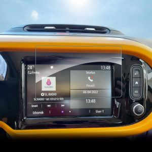SHAOHAO Compatible con Renault Twingo III 2014-2024 / Twingo E-Tech Électrique 2019-2024 7 pulgadas navegación protector de pantalla resistente a los arañazos 9H Protector de pantalla Renault Twingo