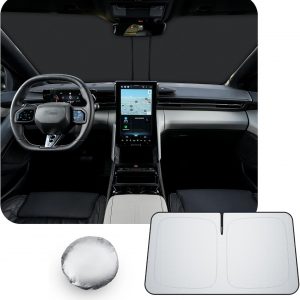 [Upgrade] CDEFG Compatible con Ford Capri EV 2025 2026 Parasol Cubiertas Parasol Parabrisas Delantero Parabrisas Auto Parasol Accesorios