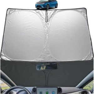GAFAT Compatible con BYD Dolphin 2026 2025 2024 2023 Protector solar para parabrisas interior, protector de ventana de tiburón para BYD Dolphin, protección UV UPF 50+, enfriamiento