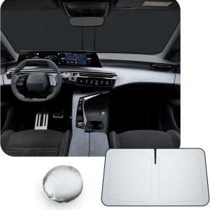 [Upgrade] CDEFG Compatible con Peugeot 3008 E-3008 2024 2025 2026 Parasol Cubiertas Parasol Parabrisas Delantero Parabrisas Auto Parasol Accesorios