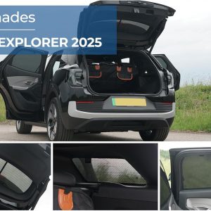 Juego de Car Shades Compatible con Ford Explorer EV (CX740) 2024- (6-Partes) cortinillas Parasol a Medida