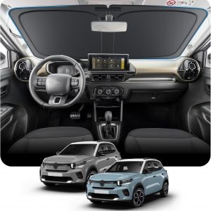 [Actualización] BSTW Parasol Plegable para Citroën C3 (CC21) 2024 2025 2026 Cubierta para Parabrisas con Protección UV y Térmica Parasol Citroën C3 Accesorios