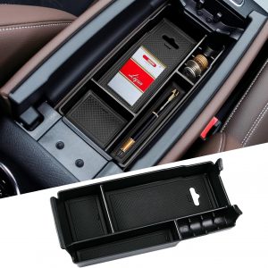 TTCR-II Compatible con Caja De Almacenamiento De Consola Central Mercedes Benz Clase A Clase B CLA GLA GLB EQA EQB 2019-2025 Consola Central Organizador Reposabrazos Caja De Almacenamiento
