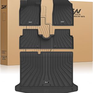 3W Alfombrillas 4 Piezas para Volkswagen ID.3 E11-E12 2020-2024, Incluyendo Alfombrilla de Maletero en Material Thorex™ Premium, Aptas para Todas Las Estaciones, Antideslizantes e Impermeables